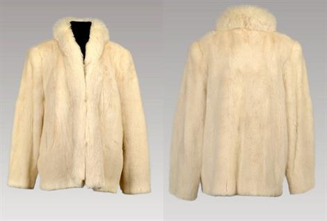 Tourmaline Mink  jacket with Fox trim Size 12 Length 27</BR><font size="+2">$299.00<font>